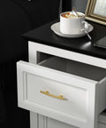 Top Shelf Brushed Gold Cabinet Pulls In A Twenty Pack Featuring Killer Arched Handles With Hassle Free Mounting And Hefty Zinc Build Measuring 3 Inch Center To Center For Kitchen Or Bedroom Drawers on white drawer