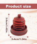 Red Power Steering Pump Reservoir Cap Plug Cover Rugged Abs Build Zero Headache Swap For Honda Odyssey Pilot And Acura Models Pack Of Two Durable Leak Resistant Finish, size 3.6cm x 3.4cm.