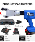 Electric Hydraulic Cable Cutter Tool 80KN Automatic Wire Cutter Rechargeable with accessories and packing box