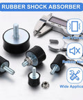Kick That Stubborn Shake Right To The Curb With Heavy Duty M5 Rubber Anti Vibration Isolator Mounts Featuring Zinc Plated Hardware And Serrated Flange Nuts Perfect For Cars Generators And Air Compressors.