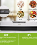 Compact Vacuum Sealer Machine With Five Modes Bang For Your Buck fast vacuum sealing low noise kitchen gadget display