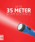 Eight Pack LED Flashlights With Batteries Included Long Runtime Up To 30 Hours Handheld Emergency Lights shining up to 35 meters