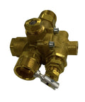Gas Air Compressor Unloader Valve Combo For 145 To 175 PSI With Three Quarter Inch Inlet And Outlet, brass body