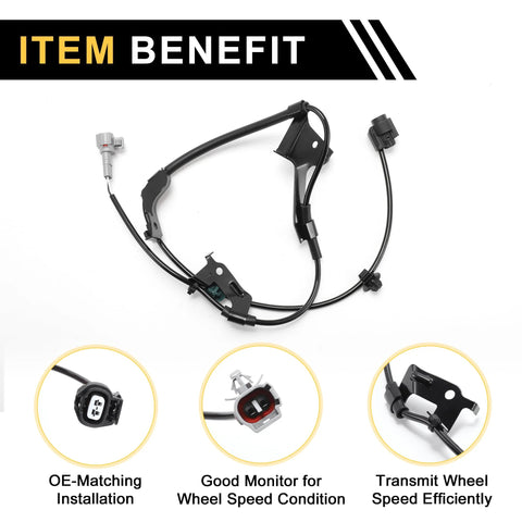 ABS wheel speed sensor wiring harness for Toyota Tacoma 2005-2015, front left, 1 pc, Amazon