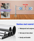 Heavy Duty Automatic Swing Gate With Quick Close Tech For Secure Entry And Exit Control Polished Stainless Steel Safety Barrier detailed installation diagram showing stainless steel components.