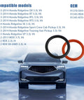 Kick Those Sneaky Power Steering Stop Leak Fluid Drips Once And Forever With This Sweet O Ring Kit Replacement Set Built Tight For Honda Ridgeline Mdx And Rdx Models with black and red O rings.