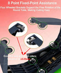 Heavy Duty Electric Pipe Cutter Built Like A Tank Power Saw detail showing 8 point fixed-point assistance for precise cutting.
