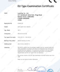 EU Type-Examination Certificate for Top Shelf 800 To 1100Nm Laser Safety Goggles Filter against laser radiation YHP-2 model.