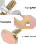 Close-up of Two Pack Rock Solid Steel Router Hold Down Clamps Kit showcasing durable metal components with aluminum bow.