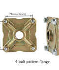 4 bolt pattern flange for Beefed Up 1 Inch Live Axle Kit For Go Karts ATV UTV Quad Buggy with 78mm size
