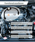 Plug N Play Engine Tune Up Harness For Honda 3 Point 5 L V6 connected in engine bay, designed to improve performance.