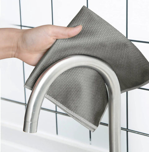 Fish Scale Microfiber Cleaning Cloths For Glass And Mirrors, Window And Car Surfaces, Eyeglass Lenses, Stainless Steel Wipes, Lint Free