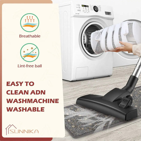 Vacuum and washing machine demonstrating cleaning Non Slip Peel And Stick Stair Treads For Wooden Steps Indoor Safe For Elders Kids And Pets Grey 13 Pcs 8 By 30 Inch Easy Quick Install Anti Slip Carpet Stair Treads For Home Comfort And Style