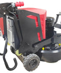 Self Propelled Concrete Floor Grinder And Polisher With 12 Head Multi Directional Grinding System Workhorse For Epoxy Terrazzo And Hardened Floors 18.5KW 220V 35.4 By 35.4 Inch Working Width, rear side view