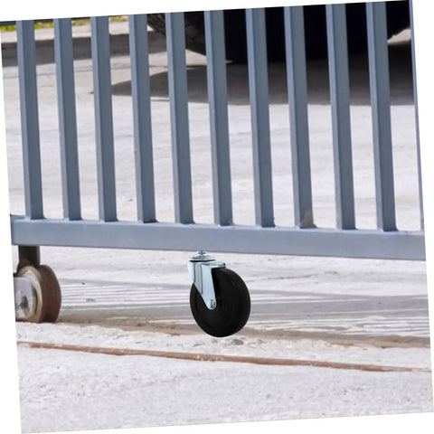 Heavy Duty Silent Gate Support Wheel With Adjustable Height Design And Tough As Nails Build For Dead Quiet Glide and Breezy Door Operation Every Time under a fence gate.