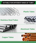 Brass Compression Sleeve Ferrule Kit 280Pcs Six Sizes 1/2 To 1/8 Inch Assortment For Plastic Copper Aluminum Pipes