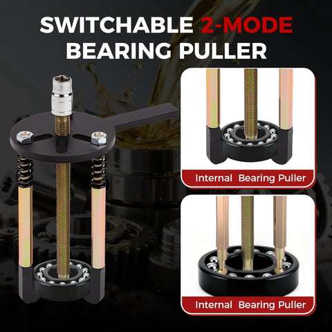 Front view of ISINLASSO 36-in-1 bearing puller kit with 2-mode inner puller and 3-jaw hooks, Amazon