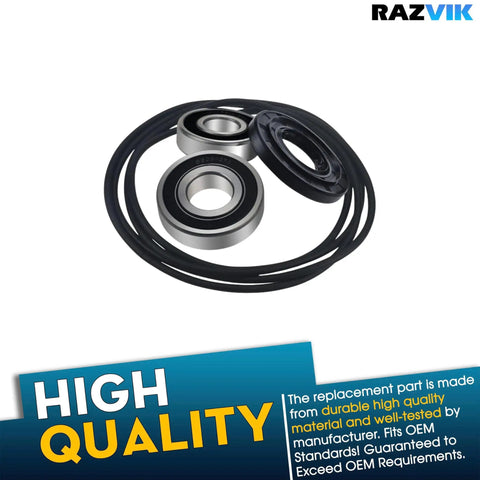 Heavy Duty Front Load Washer Tub Bearings And Seal Kit Replacement For Compatible Models Smooth spinning action with durable parts.