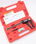 Digital Rotor Gauge 0 To 6 Inch Stainless Steel With Large LCD Inch Metric Fraction Conversion in red case