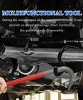 Lower Control Arm Prying Tool For Suspension Maintenance in use under vehicle, showcasing leverage for safe disassembly.
