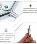 Close-up of 20 Piece Toggle Bolts And Wing Nuts Assortment Kit M5 M6 Heavy Duty Drywall Anchors For Secure Wall Fastening