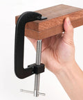 4 Inch Quick G Clamp With Metal Threaded Rod And Lightweight Alloy Parts For Grab-And-Go, Fast, Secure Woodworking Holds, 0-100mm Jaw Travel, Rapid Adjustment Design For DIY Projects And Small Shop Jobs, clamping wood