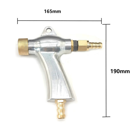Pro Grade Sandblaster Gun Kit For Cabinet Sandblasting With Foot Valve And Media Pack Includes Pneumatic Foot Pedal Three Way Valve And All Essential Machine Accessories For Smooth Sanding And Glass Etching shown with dimensions 165mm by 190mm.