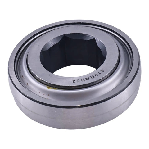 One Point Five Inch Heavy Duty Replacement Bearing For John Deere Balers 210Rrb52Sp1 showing hex bore and rugged casing.