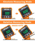 Digital Angle Gauge for ADAS Calibration, IP54 Rated Protractor Tool With 4 By 90 Degree Measuring Range, High Precision Angle Finder for Auto Shop, Easy Readout, Reliable Alignment and Sensor Calibration, IP54 digital inclinometer at 0° and 30°