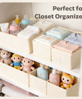 24 Pack Beige Drawer Organizers Zero Drama Storage Setup Foldable Closet Dividers Sort Socks And Basics Quick Now Reinforced Fabric with baby items.