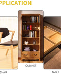 One Hundred Pack Heavy Duty Furniture Connector Kit With Rock Solid Zinc Cam Locks And Nylon Insert Nuts For RTA Cabinets Drawers And Beds Total Game Changer Build displayed in chair, cabinet, and table applications.