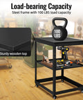 Hardcore Rolling Planer Stand With Quick Height Adjustments And Heavy Duty Steel Base For Zero Sweat Woodshop Setup.