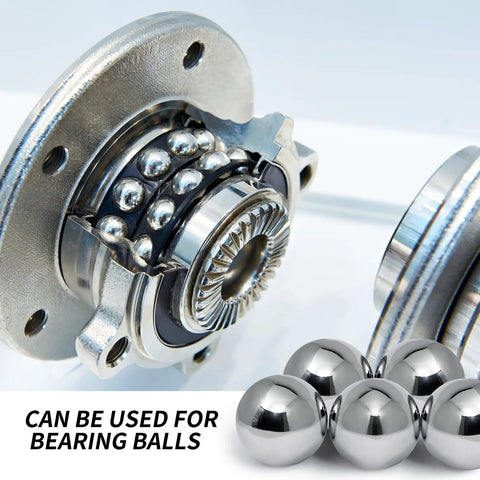 Dead On Precision GCr15 Chrome Alloy Steel Ball Bearings One Inch Diameter in automotive wheel hub design with steel bearings.