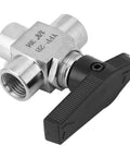 Heavy Duty 304 Stainless Steel 3 Way Ball Valve With Rock Solid Leak Proof BSPP Female Threads And Half Inch Ports For Tough DIY And Professional Plumbing Applications Built Like A Tank