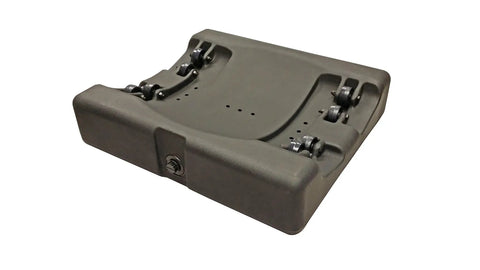 Compost Wizard EnviroTumbler Black With Aeration Vents And Six Point Five Cubic Feet Capacity Rolling Portable Design