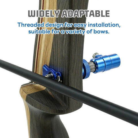 Adjustable Magnetic Arrow Rest And Cushion Plunger For Bows Featuring Slick Aluminum Rebound Mechanics For Zero Drag Accuracy mounted on bow