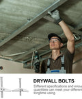 Heavy Duty M5 M6 Toggle Bolt Kit With Full Thread Screws and Wing Nuts For Drywall 20 Pieces in Use for Ceiling Installation