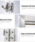 Massive 72X55 Trifold Full Length Mirror, Glassless and Totally Unbreakable Nano Tech Build, lock buckle and hinge detail.
