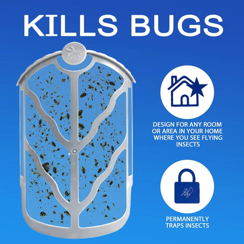 16 Pack Refill Cartridges Compatible With M364 Max Plug In Flying Insect Trap, bug-catching unit design with debris visible.