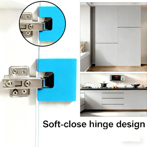 Magnetic Hinge Alignment Jig For Quick No Drill Door And Cabinet Installations With Accurate 2mm Groove Guide Includes 6 Pieces