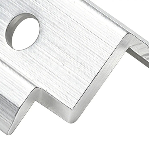 Close-up of Heavy Duty Aluminum Solar Panel Clamps, showing weather-resistant PV mount brackets for rooftop installation.