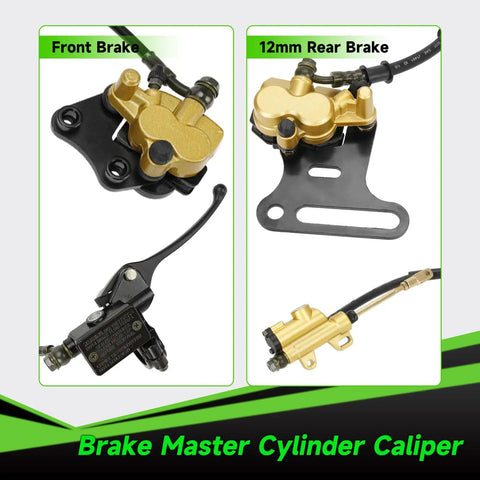 Pit Bike Front Brake And 12mm Rear Hydraulic Disc Caliper Assembly For SSR 125cc 110cc Tao Tao Coolster Roketa X Pro