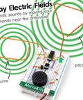 Theremin Electronics Kit For Hands On Music Making No Tools Needed Easy To Build Breadboard Kit with pitch and volume control