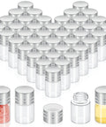 Grab This Top Shelf Haul Of Clear Two Milliliter Mini Glass Vials With Heavy Duty Silver Caps For Travel Cosmetics Diy Builds And Tight Sealing Essential Oil Storage With A Killer Natural Vibe - 50 vials with silver caps.