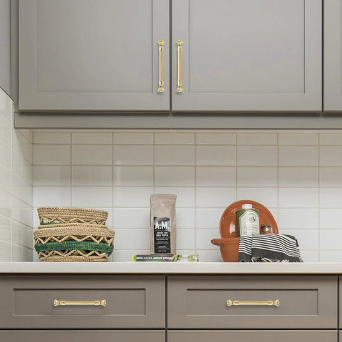Gold Cabinet Pulls 4 Pack Crystal Dresser Drawer Handles Zinc Alloy 3.78 Inch Center To Center Modern Kitchen And Bathroom Hardware Installed
