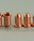 Compatible Plasma Cutter Electrode Tips 9-8407 And 8-7514 Set For PCH-62 PCH-102 Thermal Dynamics, copper components