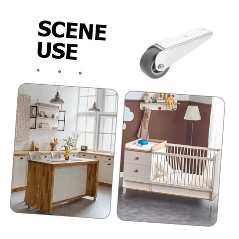 Heavy Duty Sliding Door Roller Wheels For Closet Track Swap And Barn Door Hardware Fix With Silky Smooth Glide Action And No Hassle Install For Any Home Reno Project on a modern kitchen island and baby crib.