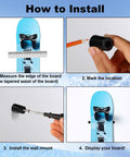 How to install Rock Solid Vertical Ski Hangers And Snowboard Wall Mount Rack Set with screws and anchors for garage use.