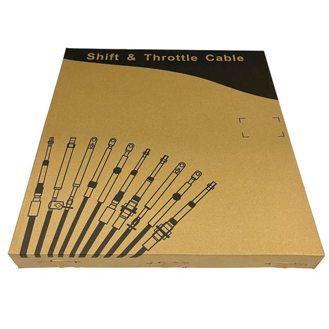 Packaging for Universal 23 Ft Outboard Shift And Throttle Cable Set For 3300 33C Control Boxes Blue Two Piece Cables