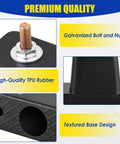 Heavy Duty Rubber Vibration Isolator Mounts Solid As A Rock Air Conditioner Brackets with galvanized bolt and high-quality TPU rubber.